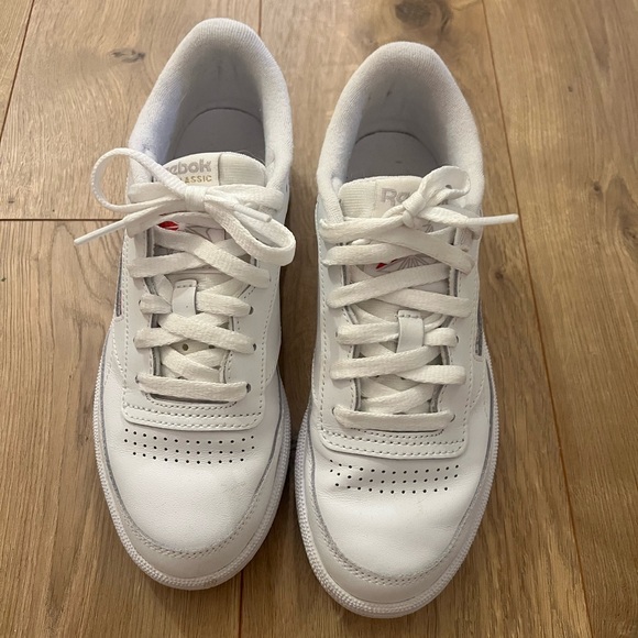 Reebok Women’s Classic White Leather Sneakers - Picture 5 of 6